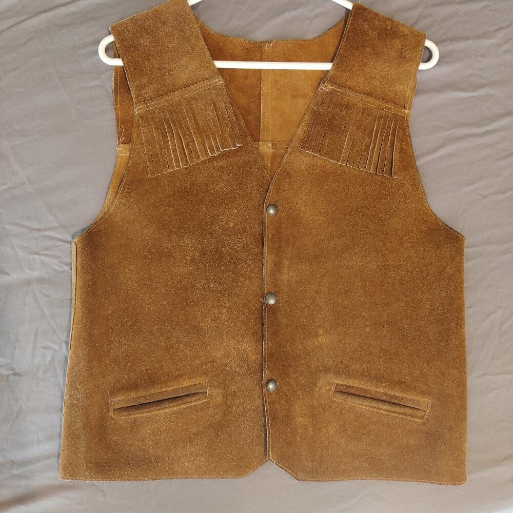 Vintage suede gilet cowboy western small / medium